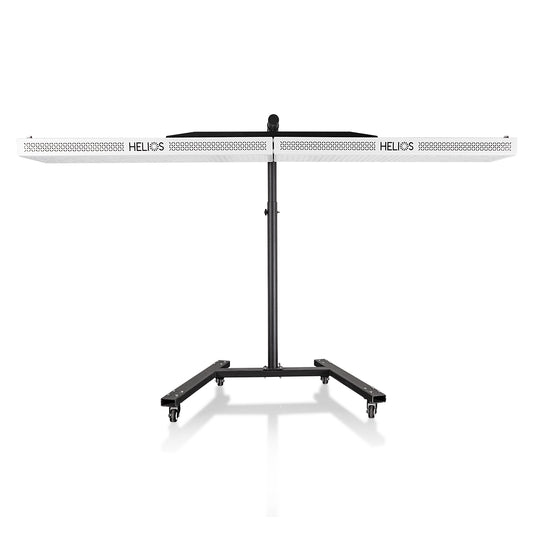2 dispositivos de terapia de luz roja HELIOS de 1500 W + soporte horizontal HELIOS